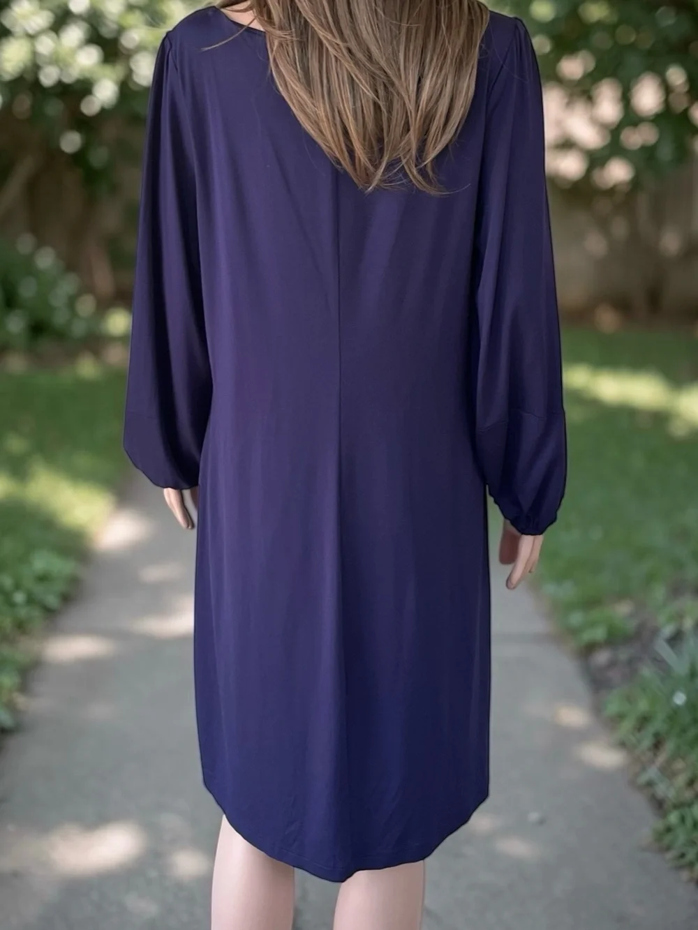 Cynthia Rowley Navy Open Sleeve Shift Dress NWT XL Stretch Lined